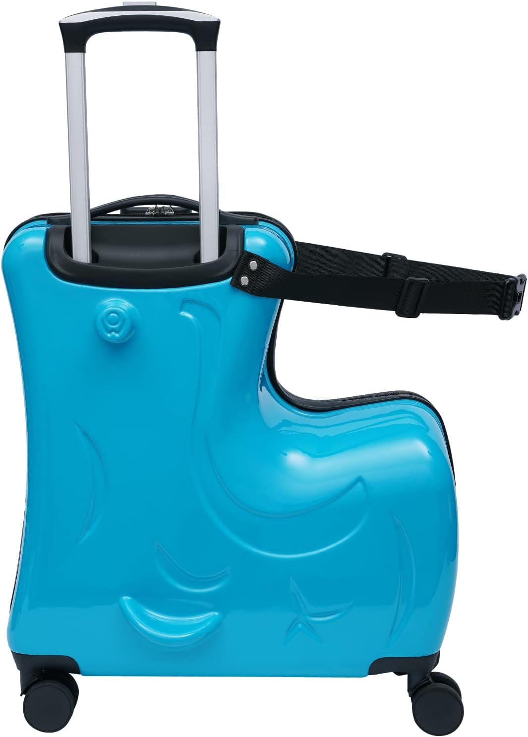 2-in-1 Travel Suitcase - Kids Pony Trolley Luggage - 3 kgs – SeasonBlack