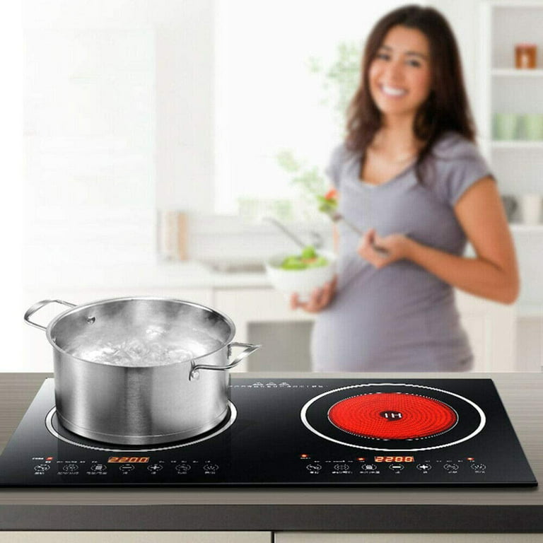 Portable Burner Induction Cooktop Electric Induction Boiler Durable Cooktop  With 2 Electric Stove Burners kitchen accessories