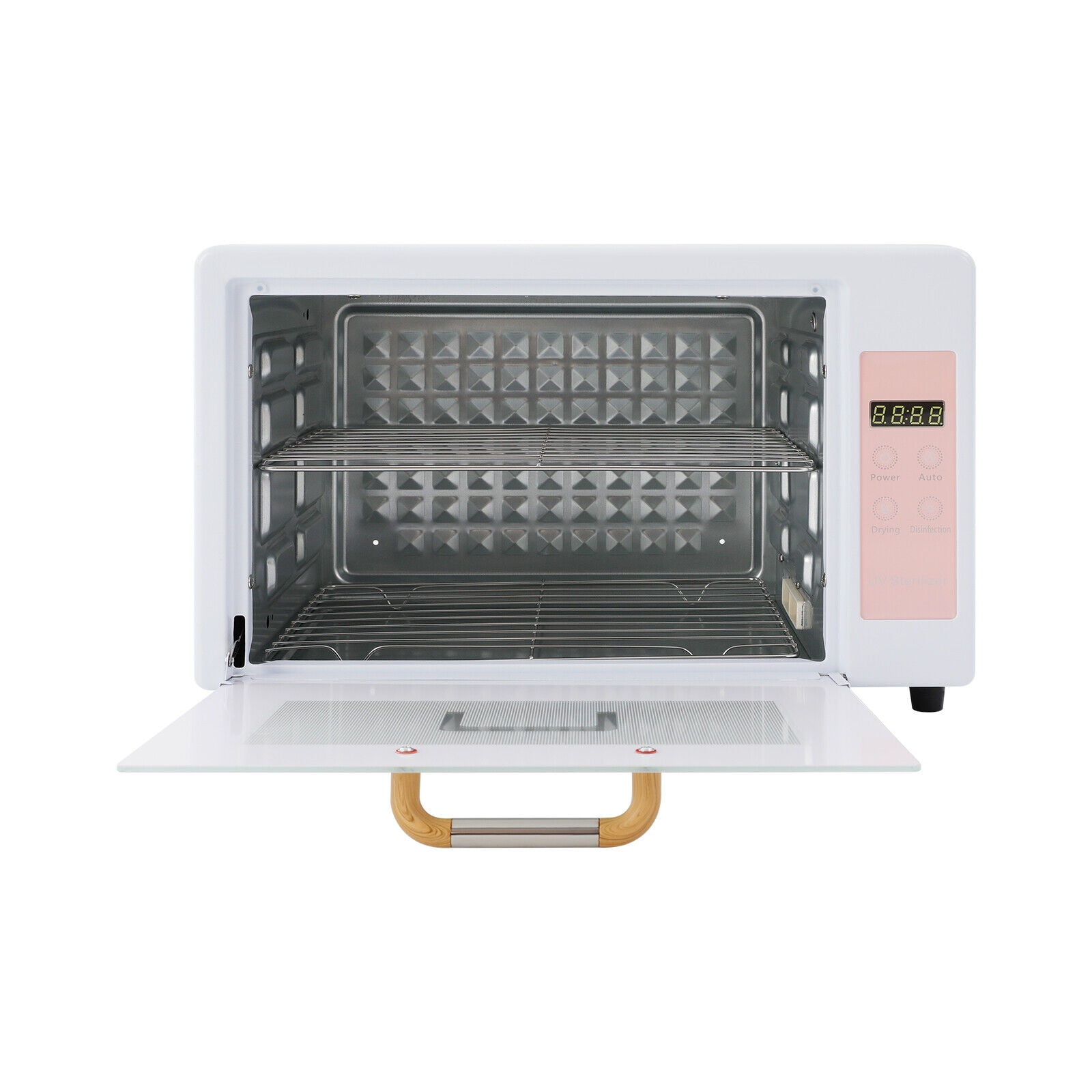 TFCFL 24L Desktop Rectangular Sanitizer Dryer Machine 230W Stainless Steel Drying Case with 2 Tier Shelves