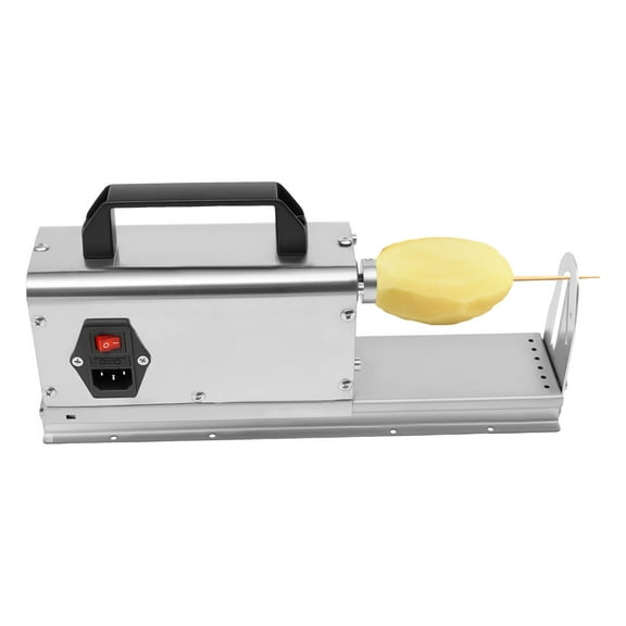 TFCFL 3 in 1 Electric Potato Twister Tornado Potato Slicer Spiral Potato Cutter Twisted Potato Slicer Stainless Steel Vegetables Cutting Machine 110V