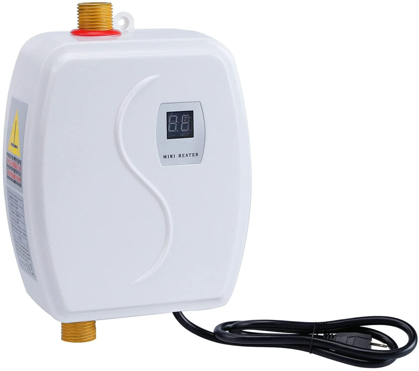 TFCFL 3000W Electric Tankless Instant Hot Water Heater Kitchen 3 Second  Heat Durable - Walmart.com