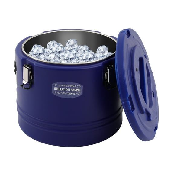 TFCFL 32 QT Portable Insulated Food Carrier Hot & Cold Food Warmer Cooler with Stainless Steel Barrel