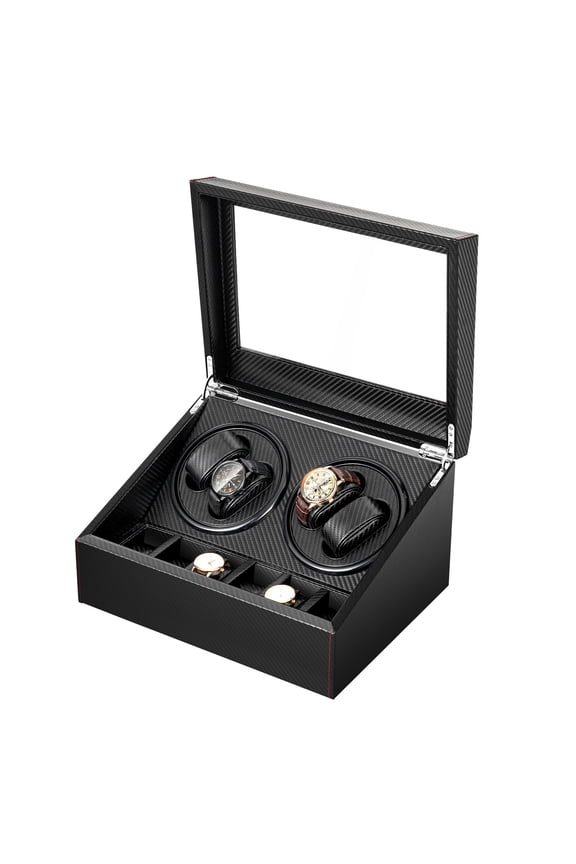 4+6 Automatic Rotation Watch Winder Box Storage Case Self Winding Display Box Low Noise