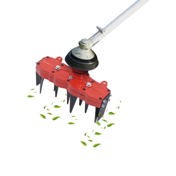 TFCFL 4-tooth Weeding Wheel Multi-Function Weeding Wheel Red Grass Remover Tool Attachment for Farms Gardens Orchards Vegetable Greenhouse