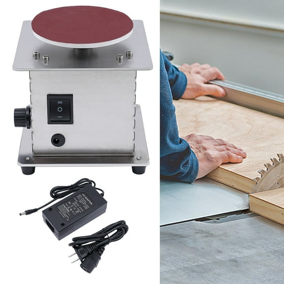 TFCFL 4inch Mini Electric Disc Sander Machine Edge Sharpener Machine Bench Polisher Tools Kits 6000RPM