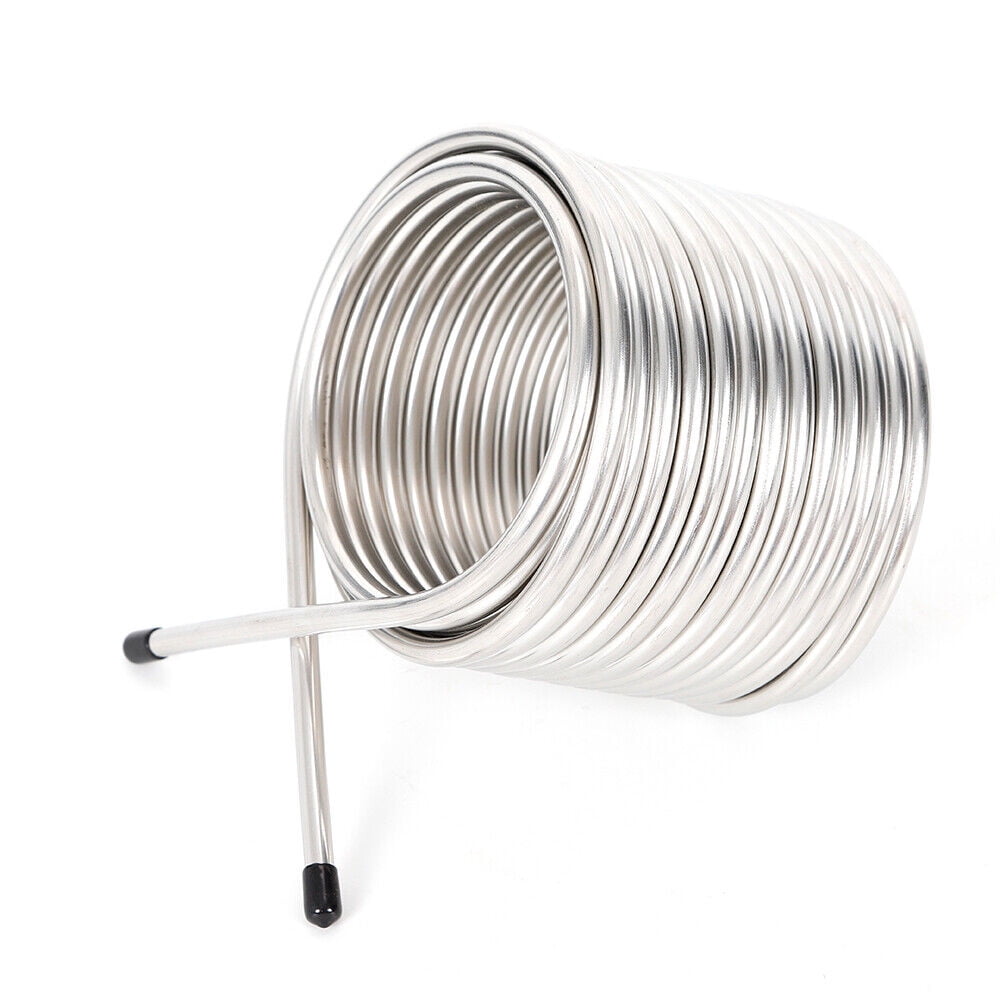 TFCFL 5.63inch Stainless Steel Wort Chiller Coil Brewing Beer Immersion
