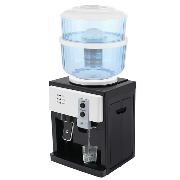 TFCFL 5 Gallon Top Loading Water Cooler Dispenser Countertop Hot & Cold Water Drinking Machine