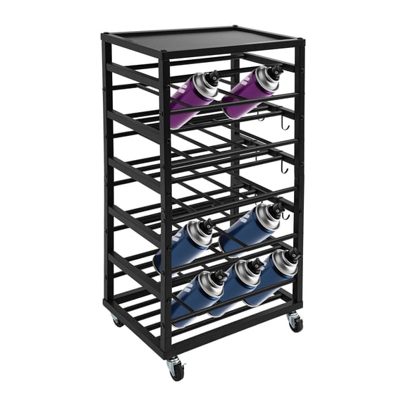 TFCFL 5 Tiers Paint Organizer Storage Rack Paints Storage Cart Rolling Paint Bottle Organizer with Wheels