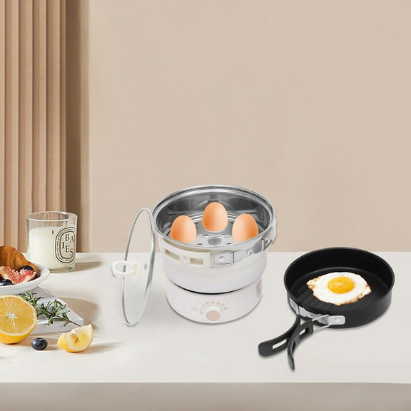 TFCFL 500W Electric Split Cooker Multifunctional Non Stick Pan Hot Pot Mini Rice Cooker Steamer