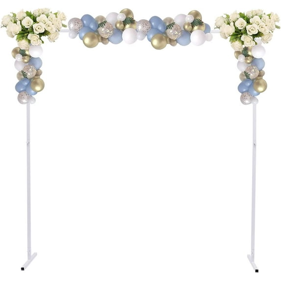 TFCFL 6.6FT x 6.6FT Wedding Arches for Ceremony, Yellow Balloon Arch Stand Metal Arch Backdrop Stand for Weddings Birthday Party Anniversaries Valentine's Day Event Display