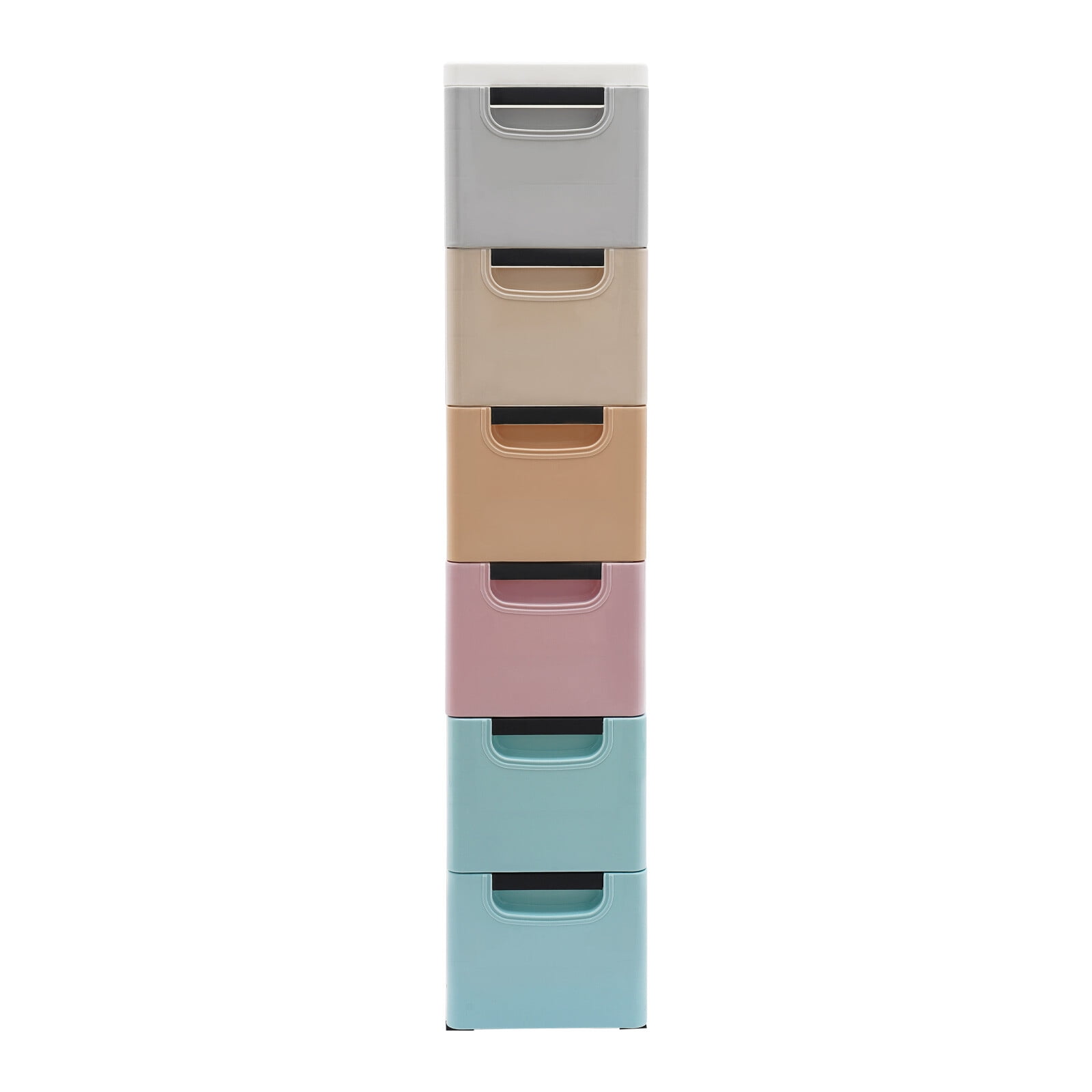 TFCFL 6 Drawers Storage Cabinet For Narrow Space And Home Office Free ...