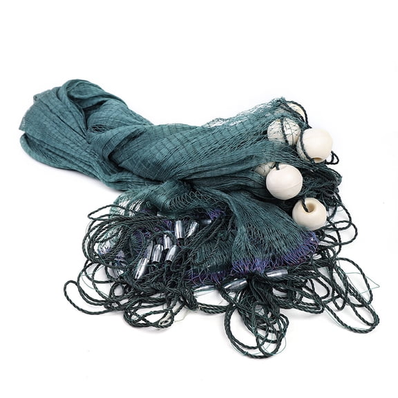 TFCFL 65Ft/33Ft Fishing Drag Net Beach Seine Bait Seine Nylon Mesh Fish Net Hand Made