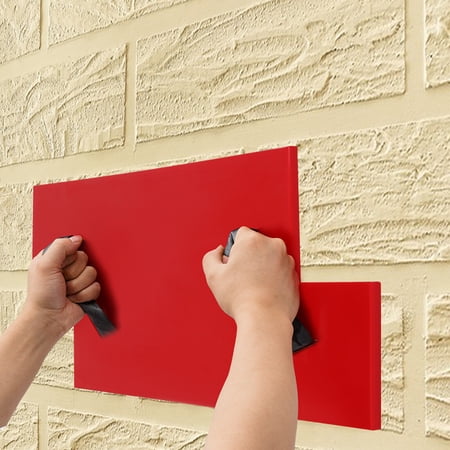 TFCFL 72*30*1.5cm Concrete Texture Mat Concrete Texture Skin Concrete Stamping Mat Mold Red