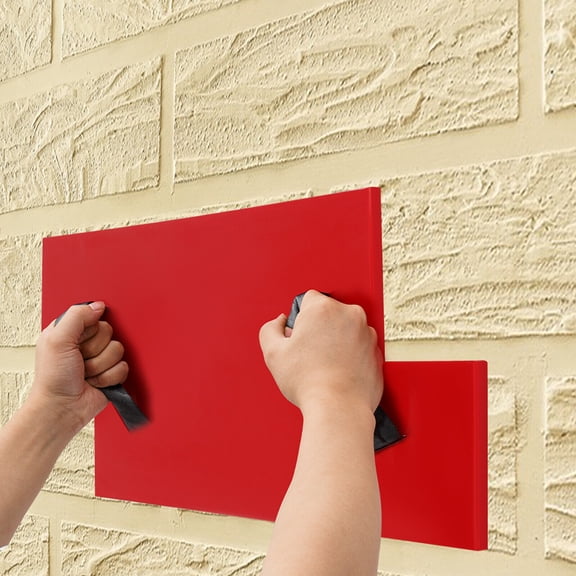 TFCFL 72*30*1.5cm Concrete Texture Mat Concrete Texture Skin Concrete Stamping Mat Mold Red
