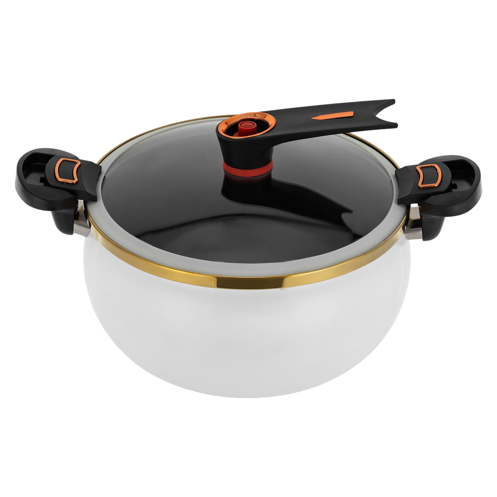 TFCFL 8L/8.45Qt Micro Pressure Cooker Kitchen Multifunctional Non-Stick Cooking Pot with Visual Lid