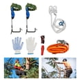 thumbnail image 1 of TFCFL Adjustable Tree/Pole Climbing Spike Set 2 Gear Climbing Tool Safety Belt Rope Lanyard w/ Carabiner, 1 of 15
