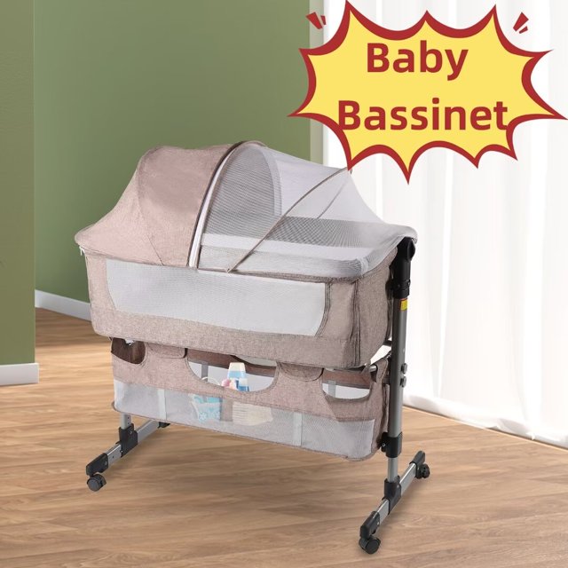TFCFL Baby Bedside Sleeper with Cradle Mode 5 Height