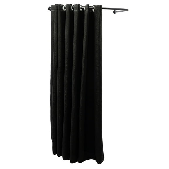 TFCFL Black U-shaped Privacy Protection Changing Room Clothing Store Dressing Room Corner Fitting Room