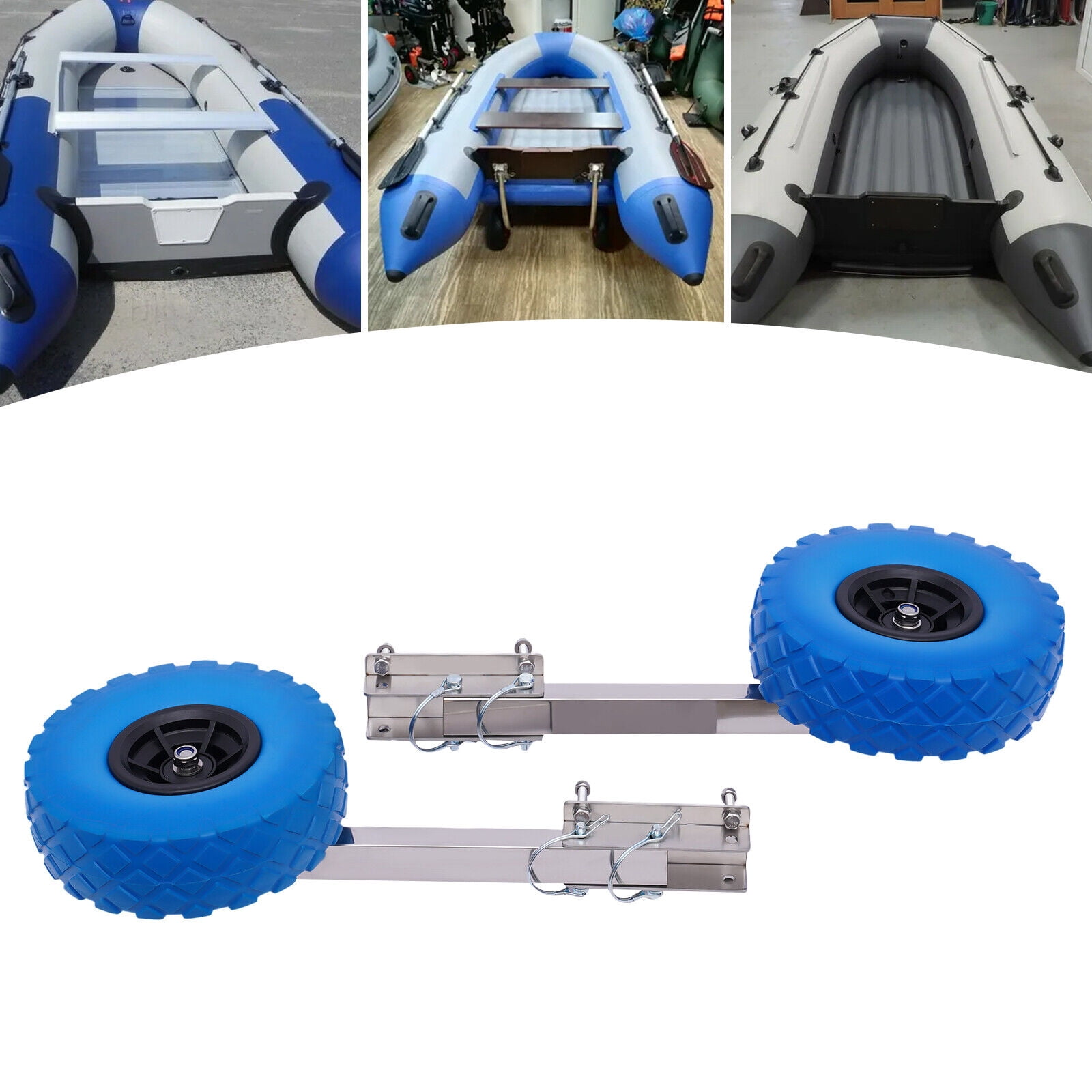 TFCFL Boat Transom Launching Wheels for Inflatable Aluminum Trolley ...