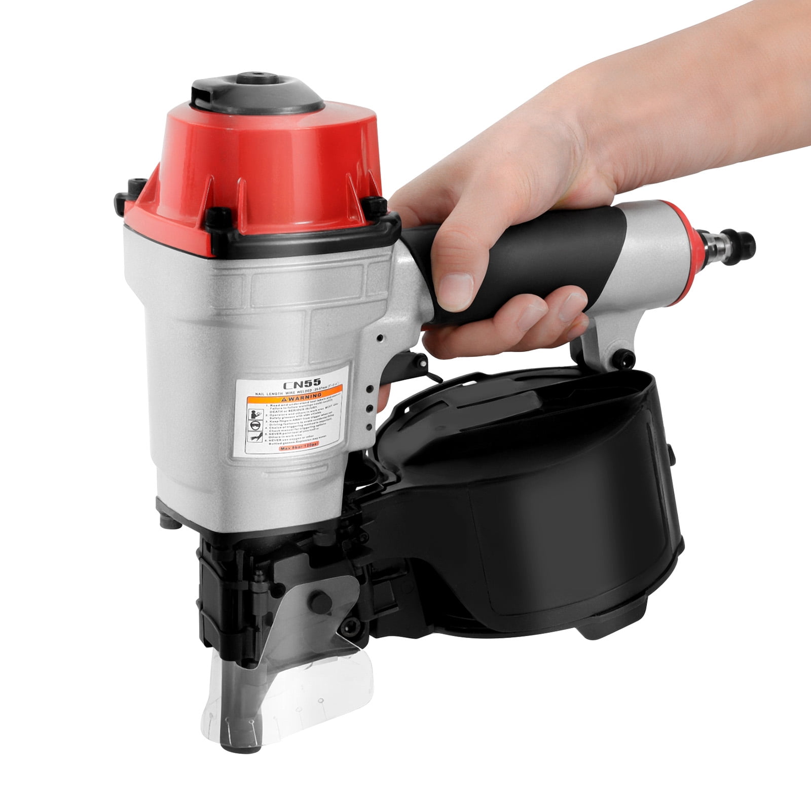 TFCFL CN55 Pneumatic Coil Nailer Air Coil Nail Gun Tool Pneumatic Nail Gun for Wooden Furniture 75-120 PSI