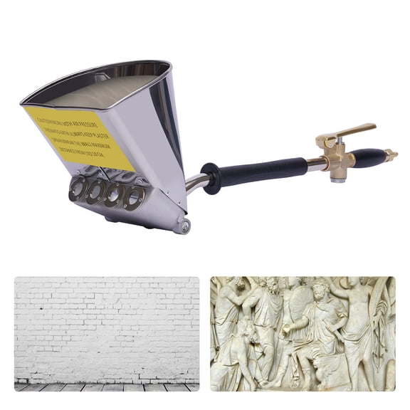 TFCFL Cement Mortar Sprayer Hopper 4 Jet Paint Wall Concrete Tool Stucco Gun Spray Gun