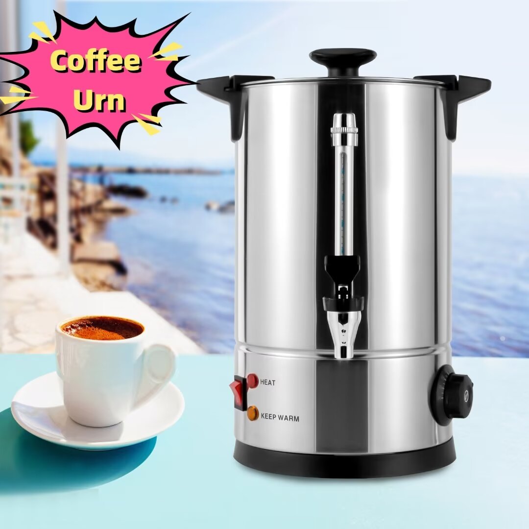 TFCFL Coffee Urn 8L/2.11gal Catering Hot Water Boiler Tea Urn Coffee