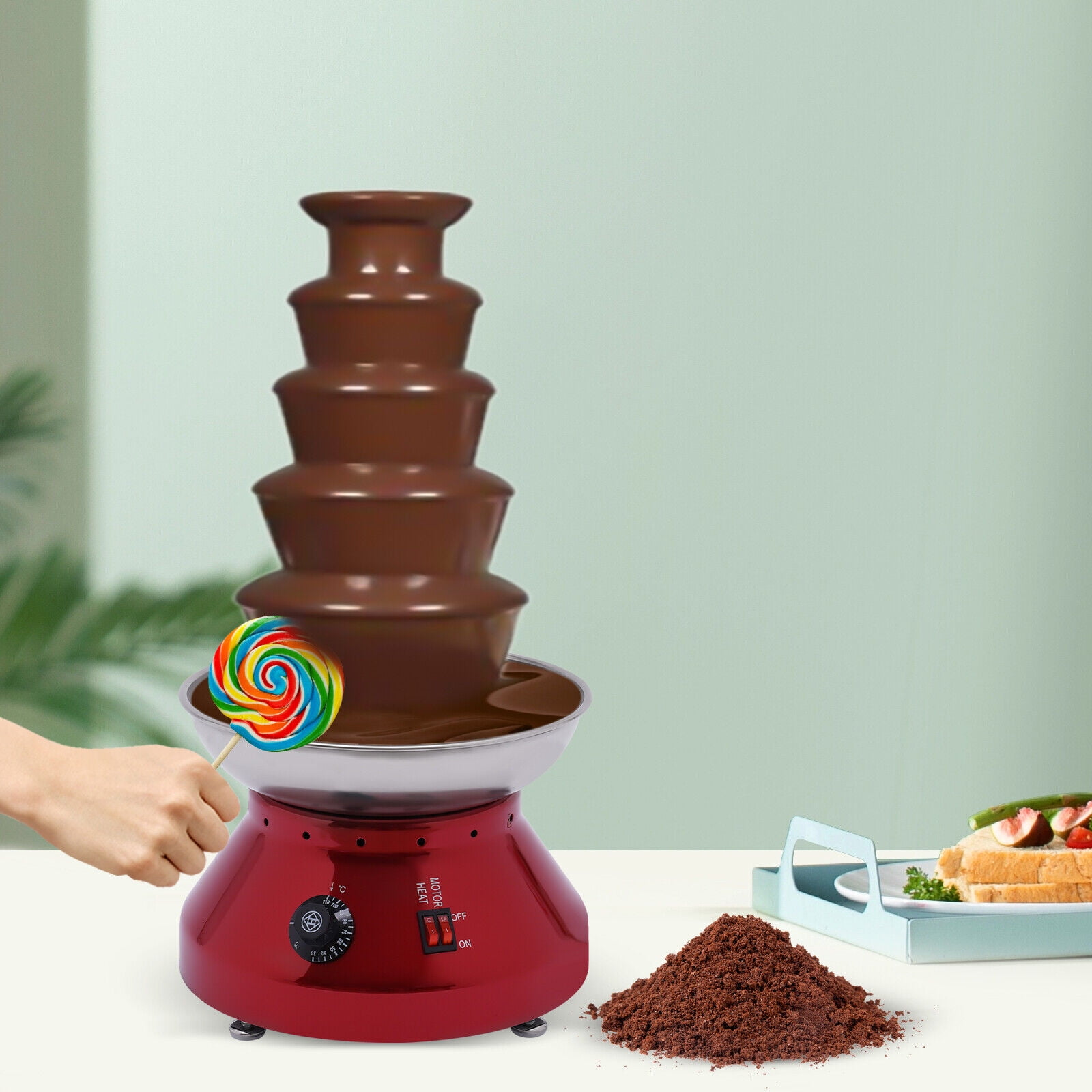 4-Tier Stainless Steel Chocolate Fountain Machine - Party Centerpiece For Melting Fun