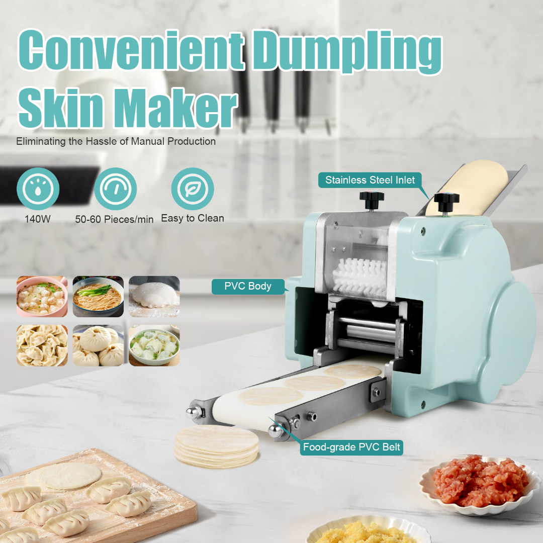 1500W Commercial Dough Roller Machine Stand Type For Dumpling Wonton Wrapper