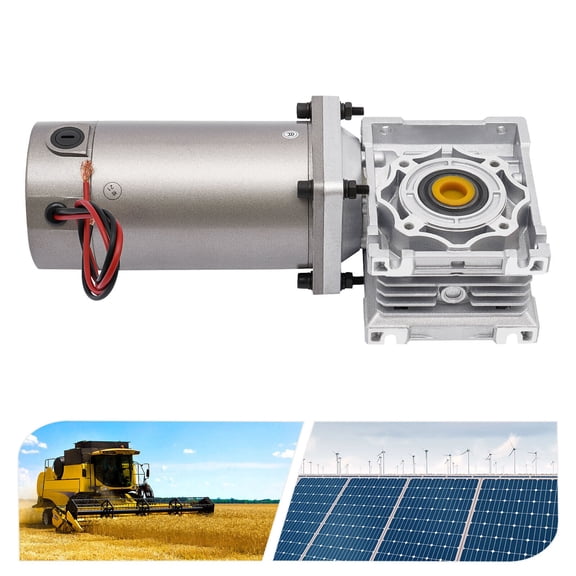 TFCFL DC Motor Worm Gearbox Speed Adjustable Reducer Gearbox Electric Gear Motor 300W 24V 1800RPM