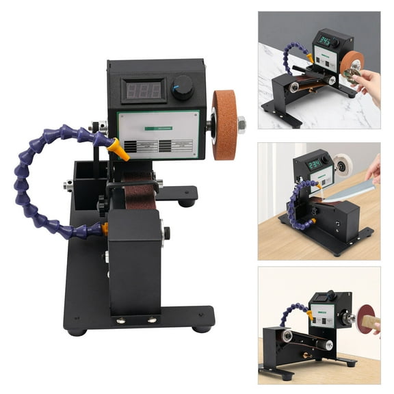 TFCFL DIY Mini Electric Belt Grinder Machine Tabletop Grinding Polishing Abrasive Belts Sander