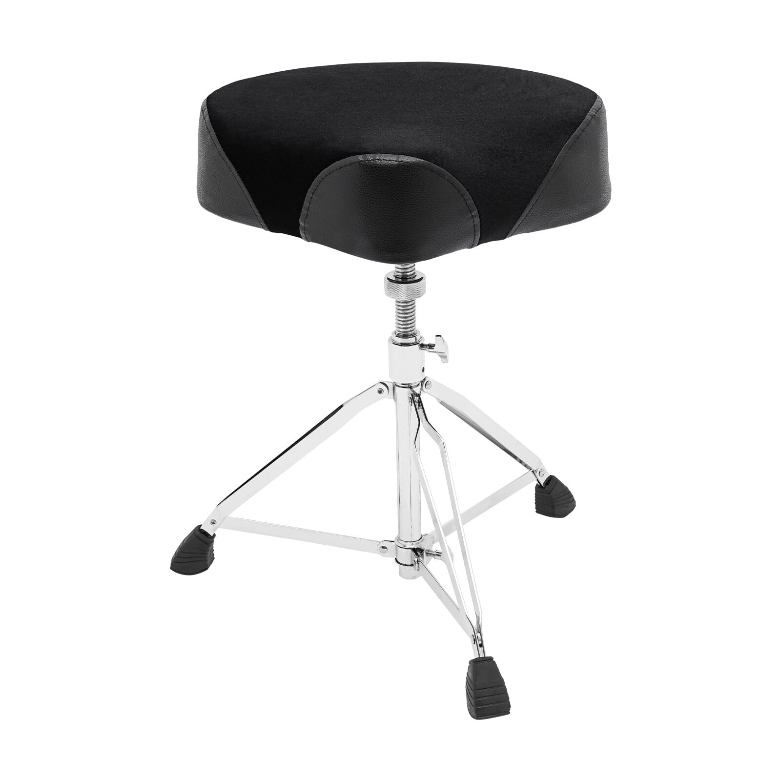 TFCFL Drum Throne Thick Padded Seat Drummers Stool Guitar Chair w/ Height Adjust Black