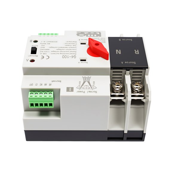 TFCFL Dual Power Transfer Switch 2P 100 Amp Automatic Transfer Switch For Generator Changeover Switch