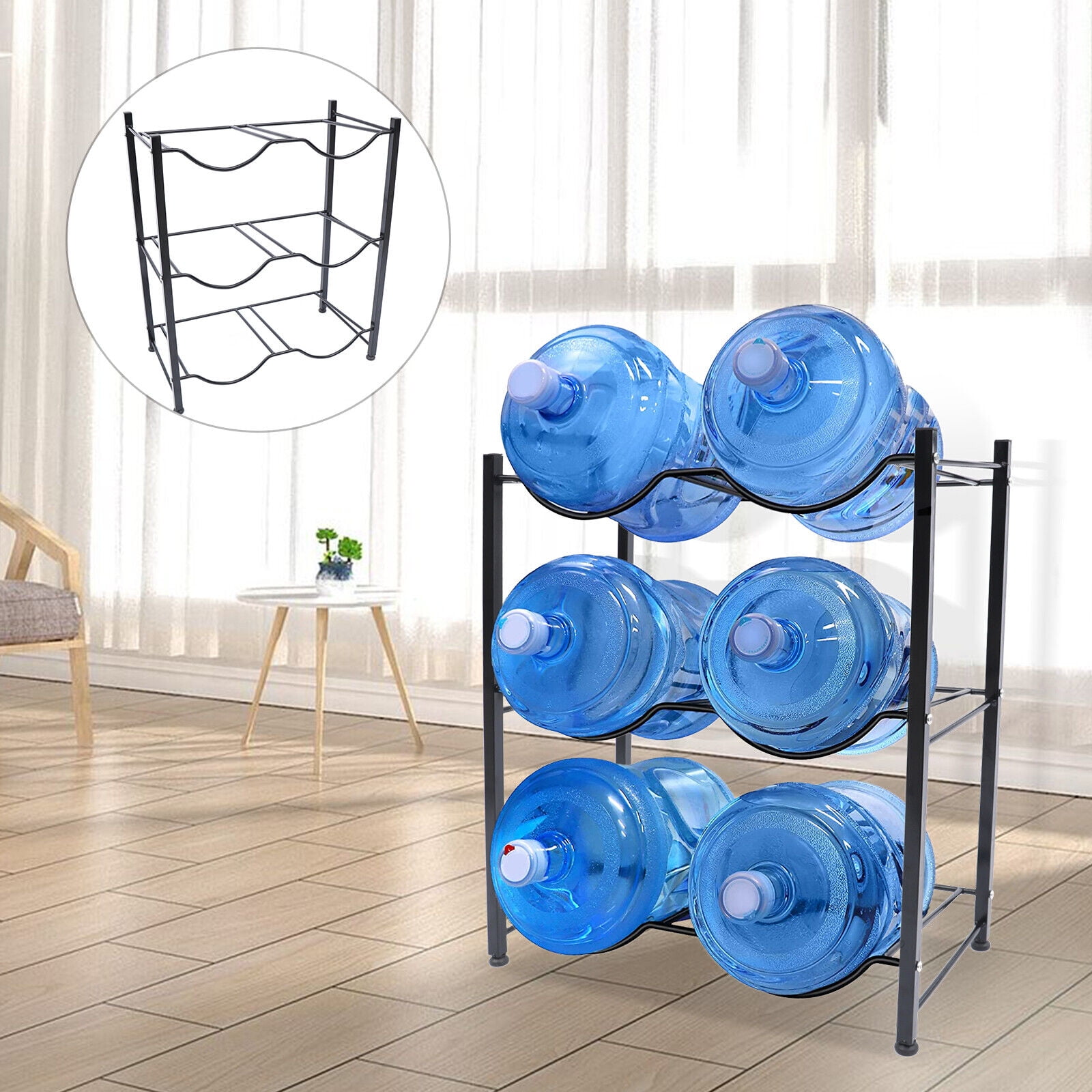 TFCFL Duty 3Tier Water Cooler Jug Rack Bottle Holder Storage Rack Organizer