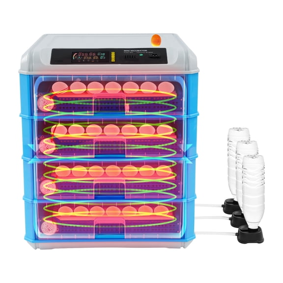 TFCFL Egg Incubator with LED Display Hatcher Machine with Automatic Egg Turning Incubator for Chickens Ducks Goose 200-240 Eggs