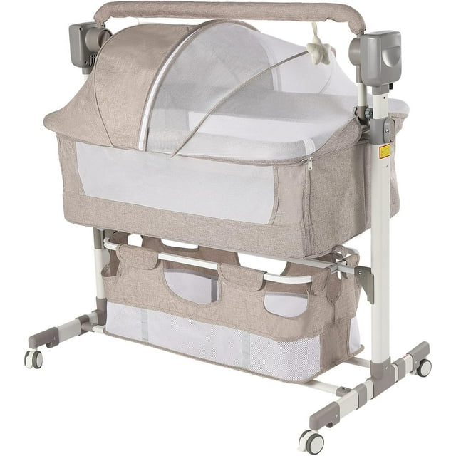 TFCFL Electric Baby Bedside Sleeper,Automatic Cradle with 3
