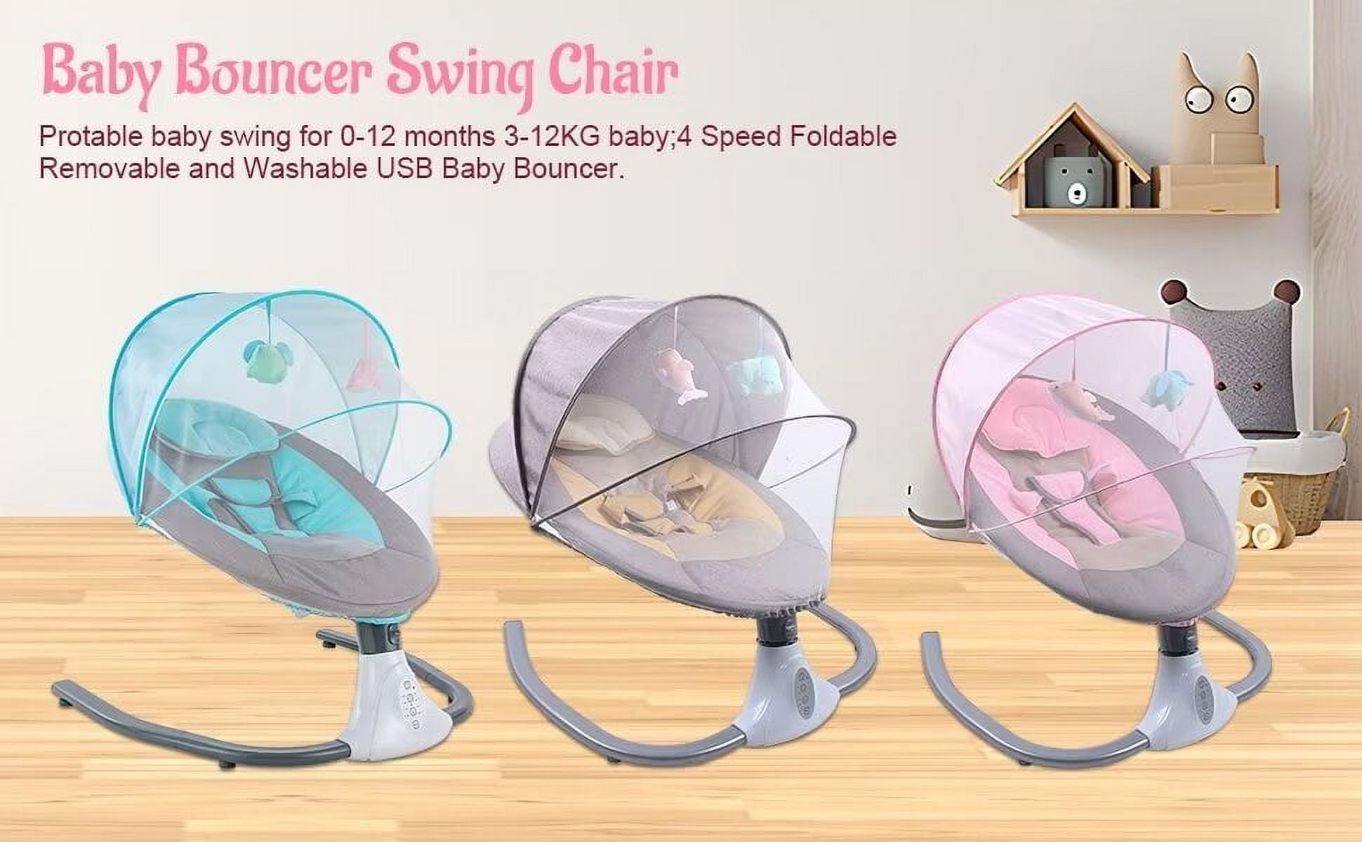 Baby Swing Electric Rocking Chair with Music Timer – Chairliving