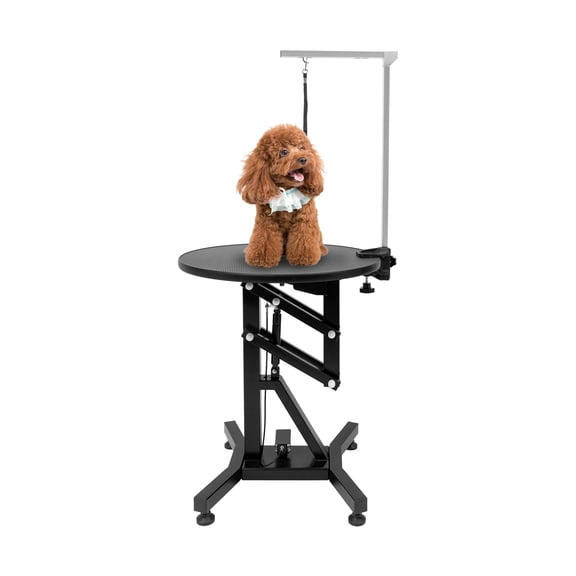 TFCFL Electric Lift Dog Grooming Table 24" Rotating Desktop w/ Adjustable Overhead Arm 110LBS Capacity