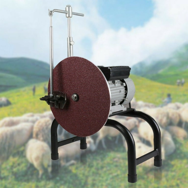 Tfcfl Electric Sheep Clipper Blade Sharpener Wool Scissors Grinding Machine Farm Shear, Size: 35*25*51 cm, Black