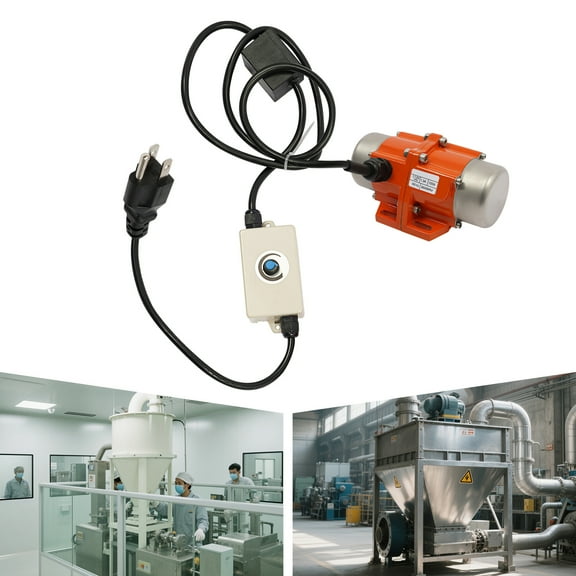 TFCFL Electric Vibrating Motor Single-phase Asynchronous Vibration Motor With Speed Controller 1500-3600 RPM 100W