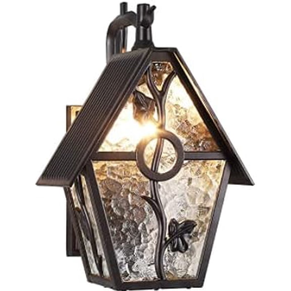 TFCFL European Style Flower House Wall Lamp, Rustic Outdoor Wall Lanterns Exterior Wall Mounted Sconce Light for Courtyard, Villa, Pavilion, Garden, Corridor,Walls, Doors, Balconies