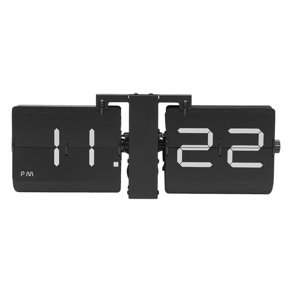 TFCFL Flip Clock Wall Mount Decorative Clock Tabletop Flipping out Clock Digital Display 12 Hour Am/Pm Clock