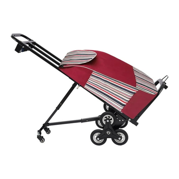 TFCFL Foldable Stair Climbing Cart Hand Truck Dolly with Telescoping Handle and 6+2 Wheels 460lbs