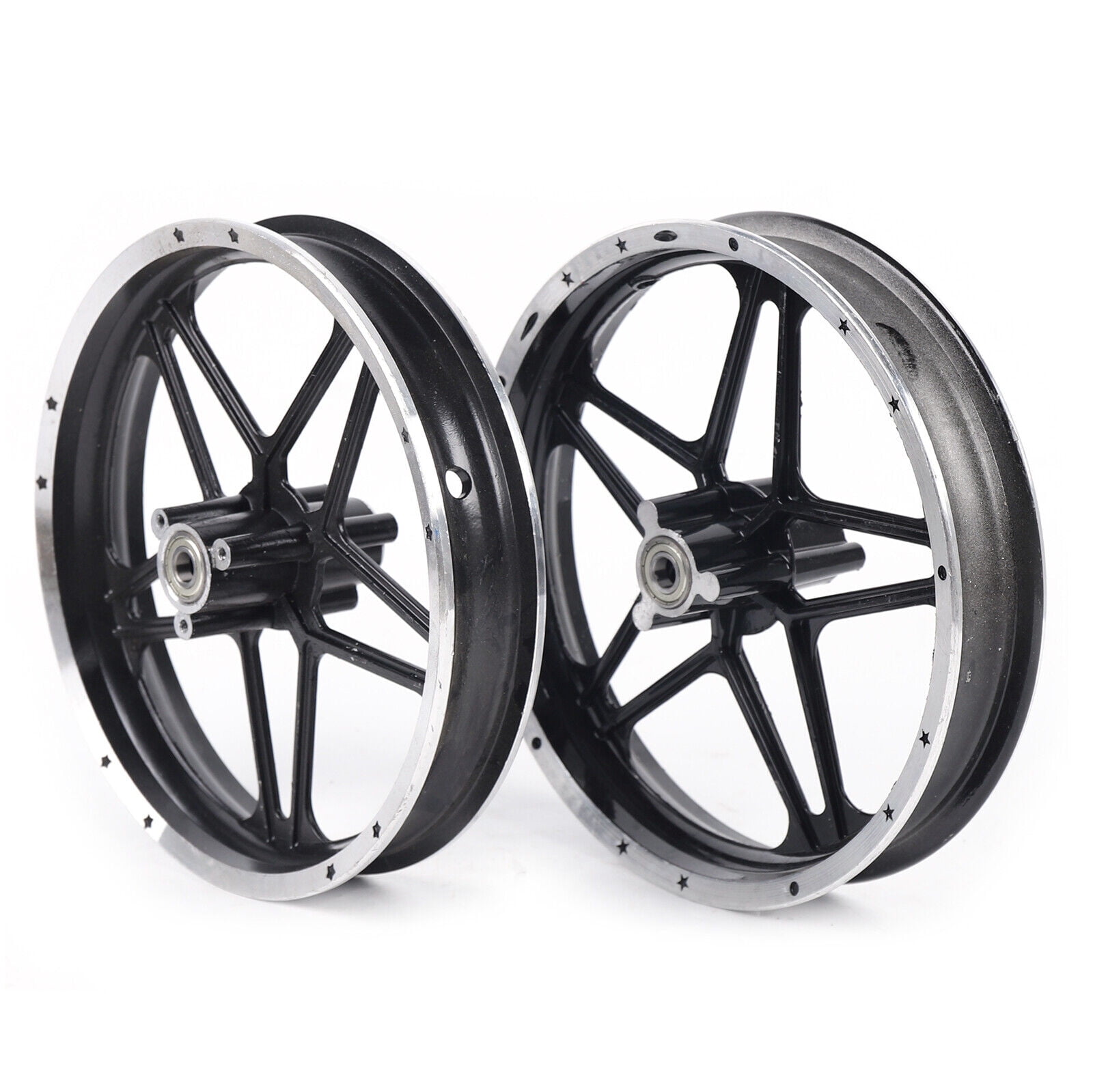 TFCFL Front and Rear Wheel Set 2.50-10 Tire Rim Hub Aluminum Wheels for ...