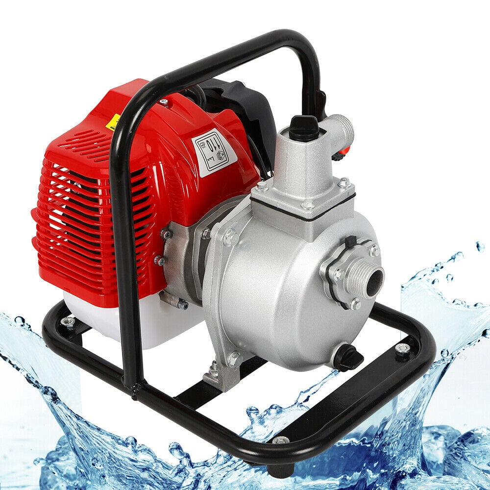 TFCFL Gasoline Water Pump,1" Inch 2 Stroke 1.7HP Water Transfer High Pressure Pump for