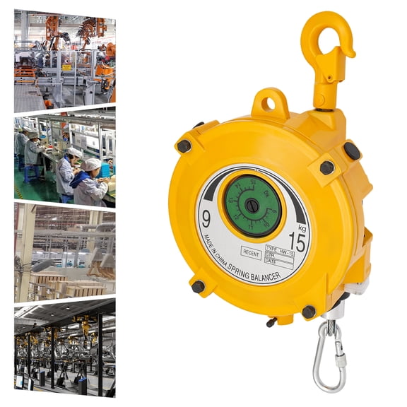 TFCFL HW-15 Spring Tool Balancer Retractable Spring Balancer Retractable Tool Fixture Holder 20-33lbs Load Bearing
