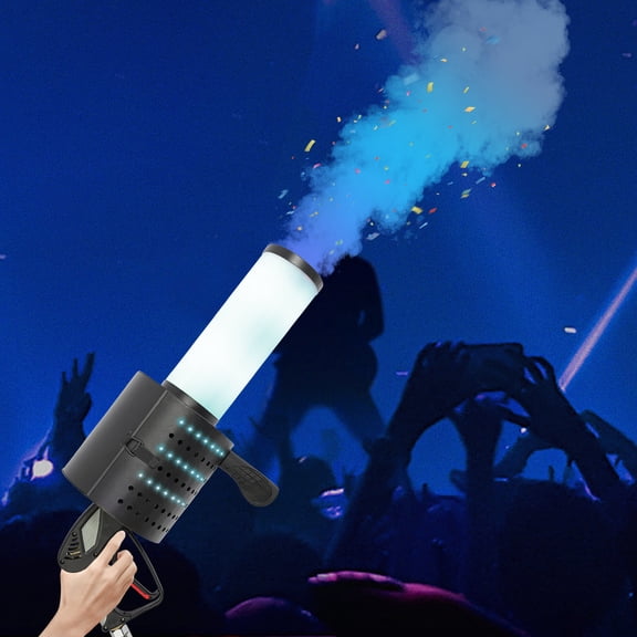 TFCFL Handheld CO2 Jet Confetti Machine LED Confetti Gun Handheld LED Confetti Gun for Party Live Shows