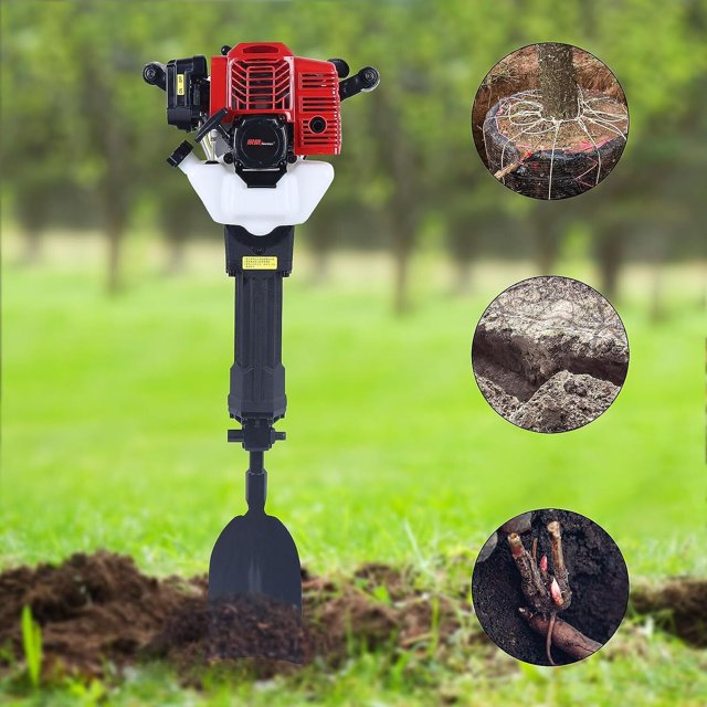 TFCFL Handheld Trencher Digger Machine 52CC 2Stroke Garden Planting Digging Machines