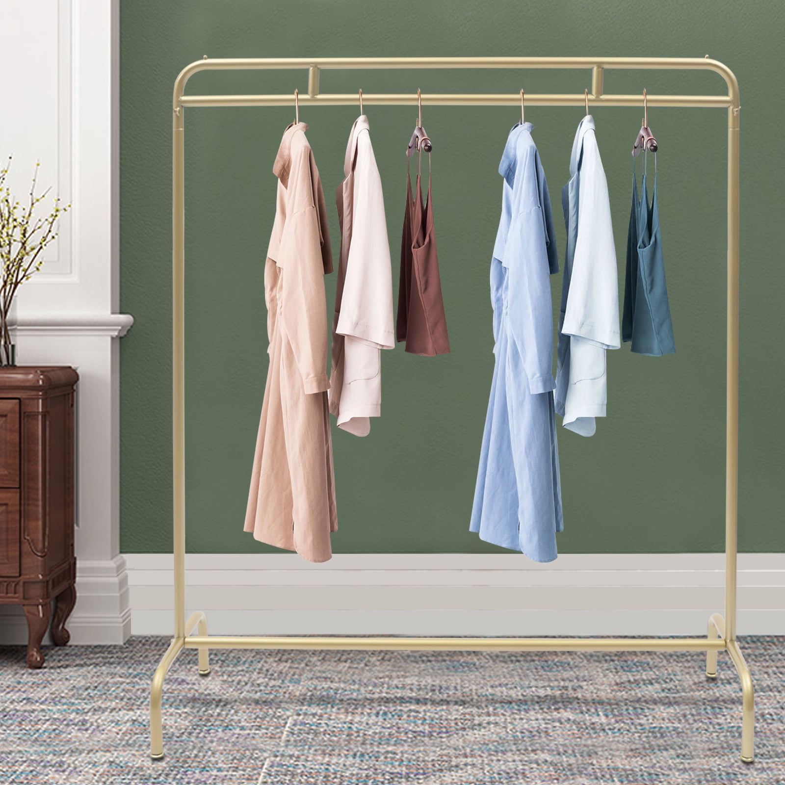 TFCFL Heavy Duty Clothes Rack For Rail Clothing Store Modern Metal ...