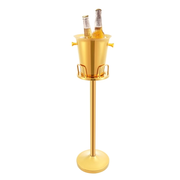 TFCFL Ice Bucket with Stand Stainless Steel Ice Cube Container Champagne Bucket Wine Chiller for Parties Bars | Outdoor Indoor Use