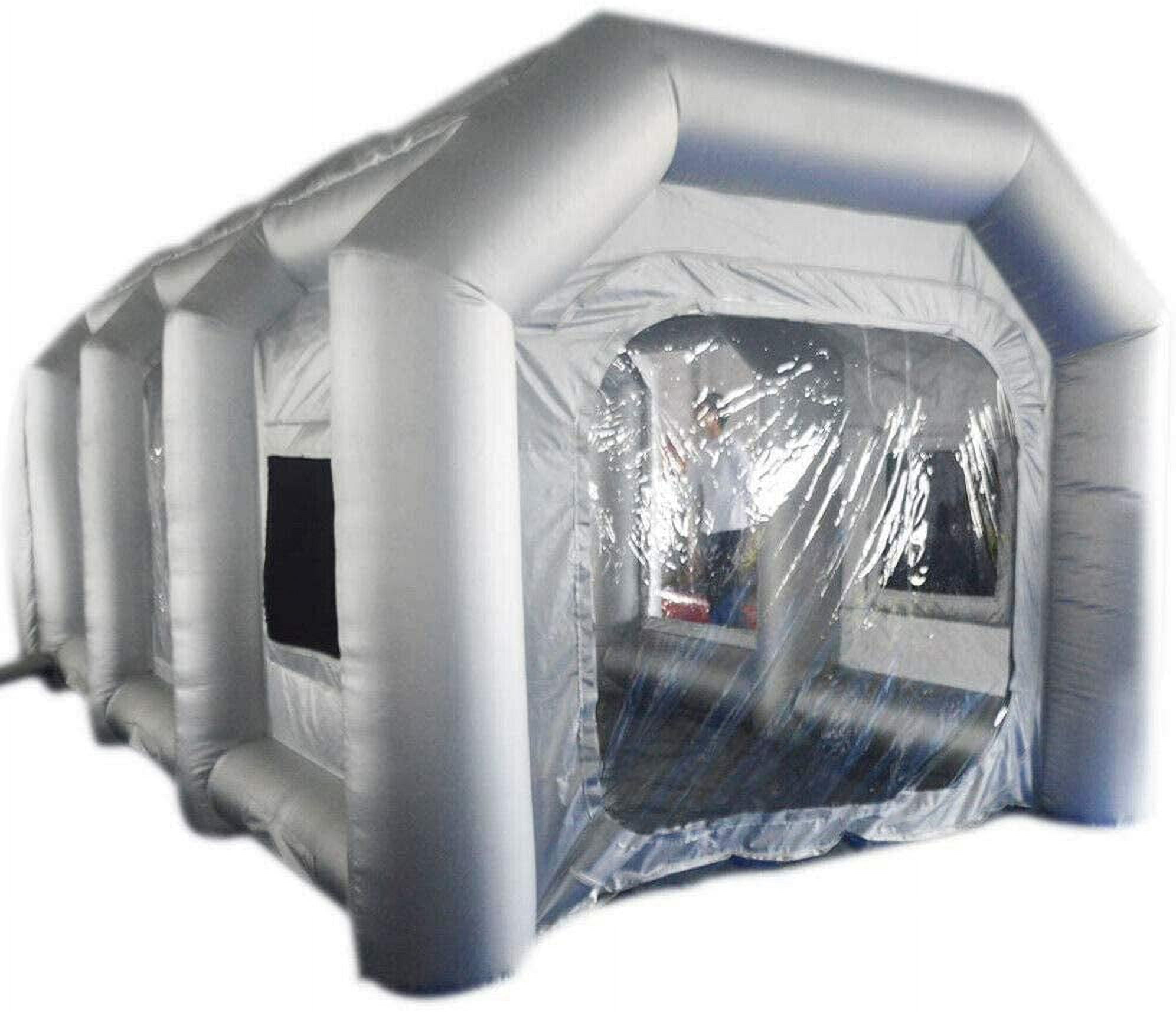 White Inflatable Spray Booth Airbrush Paint Booth Blow Up Tents For Camping  Car Parking Workstation Club